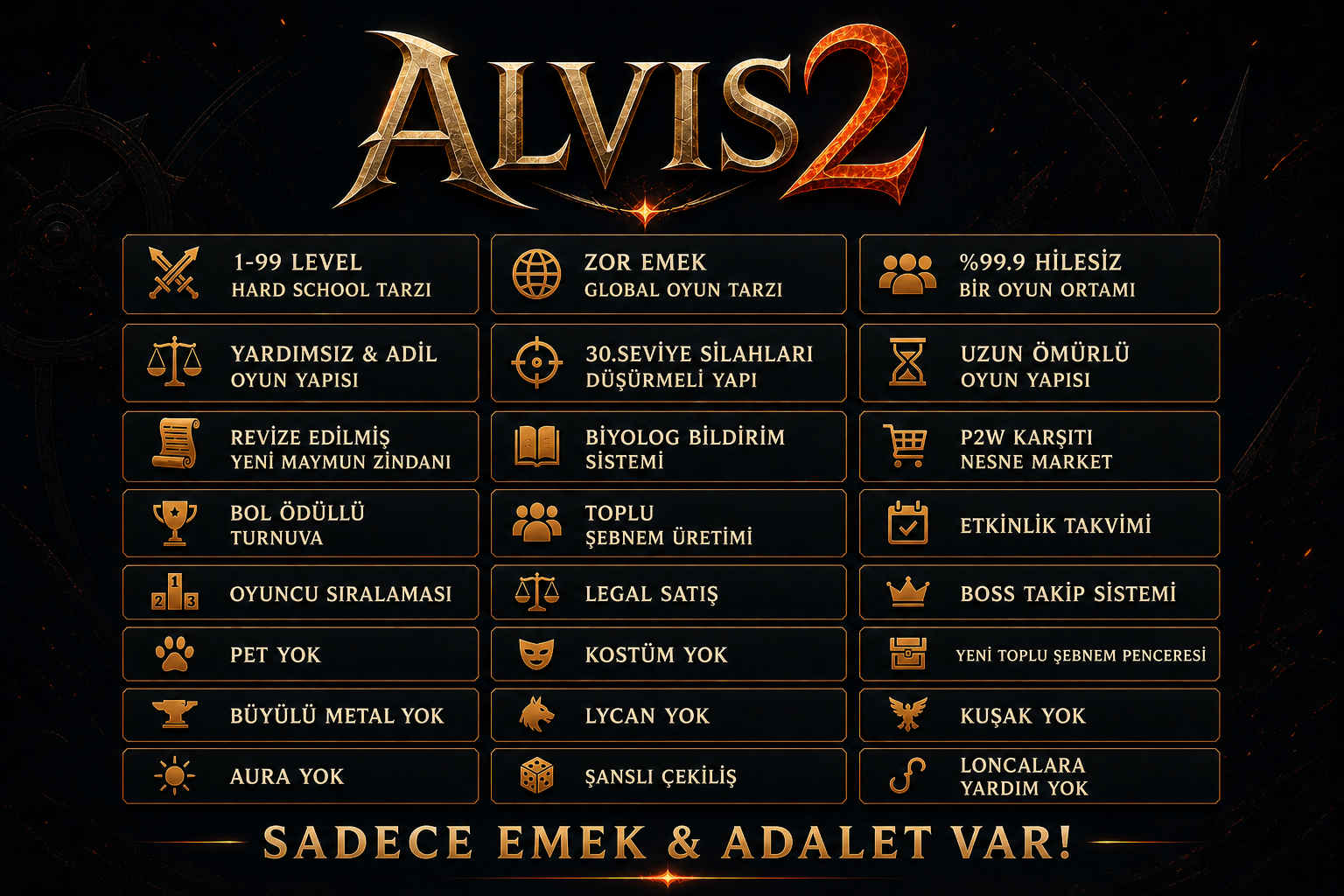 ALVIS2 Genel Özellikler